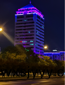 威海衞生大(da)廈亱(ye)景亮化